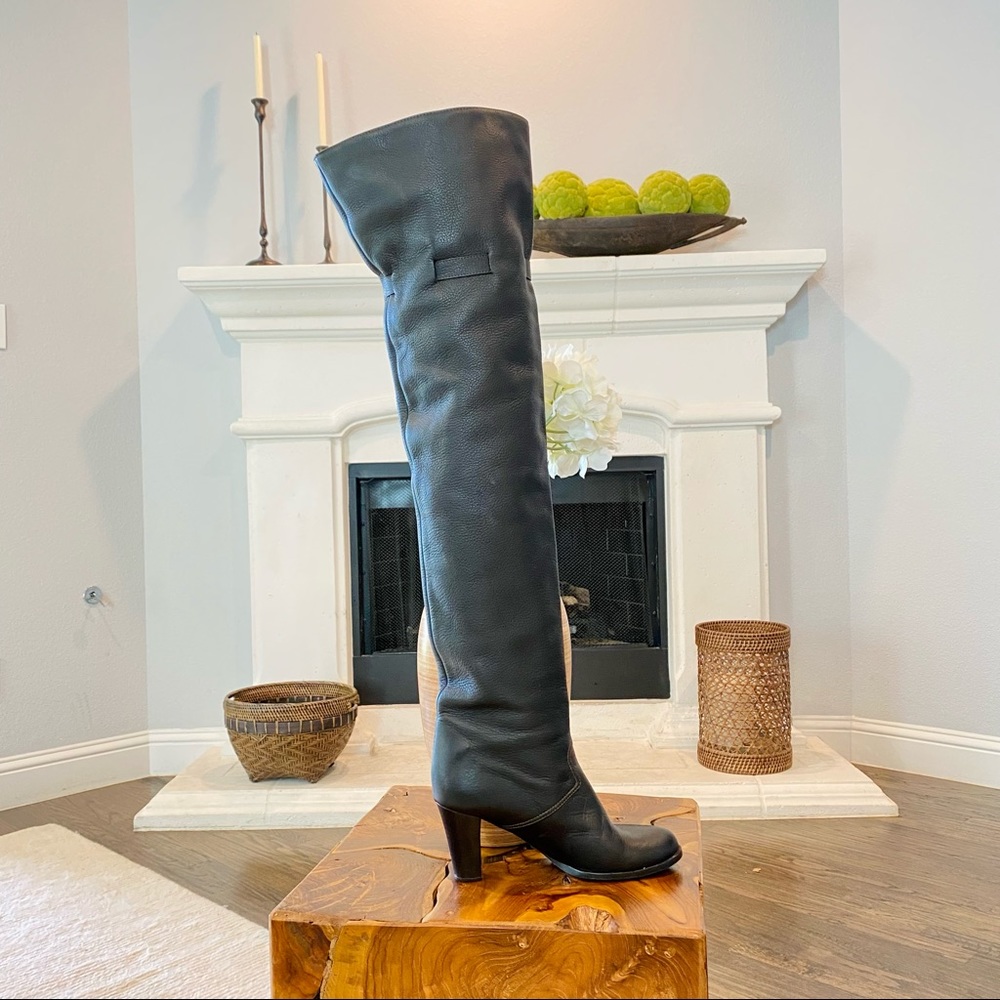 Sold Chloé Over The Knee Thigh High Leather Boots - Picture 2 of 7